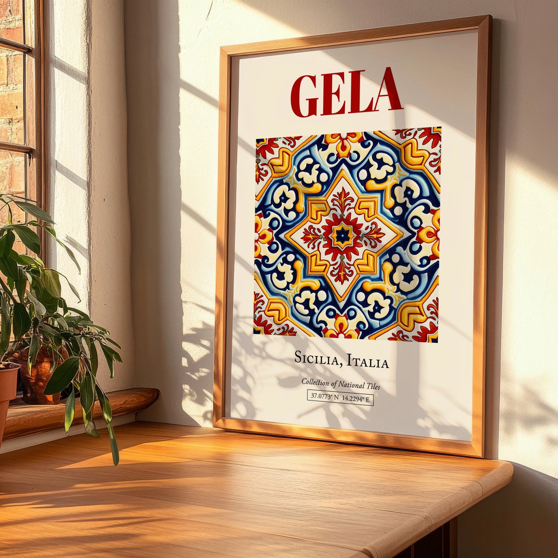 Gela, Italy – Travel Wall Art, clean layout with no caption