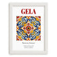 Gela, Italy – Travel Wall Art, placed in minimal white frame