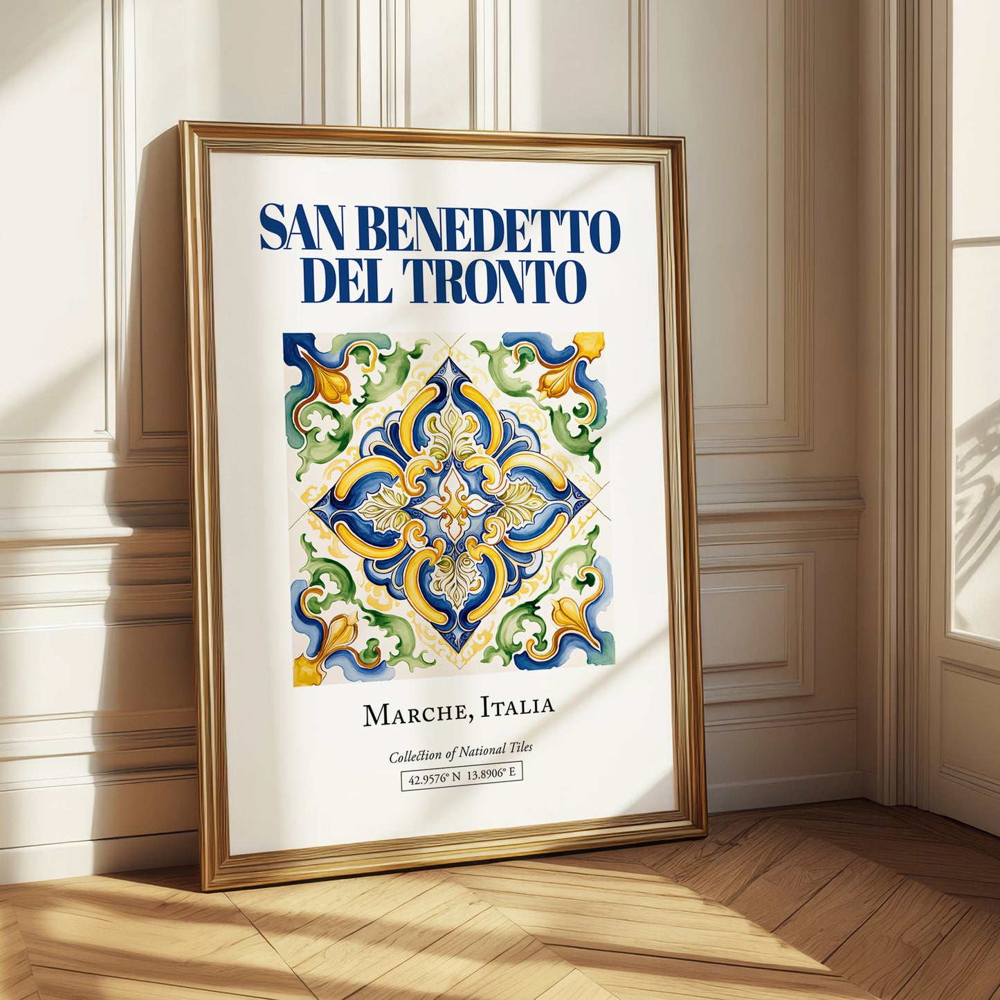 San Benedetto del Tronto, Italy – Architectural Travel Art, styled in a charming Paris street view