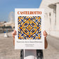 Castelrotto, Italy – Travel Poster, no-text version framed in wood
