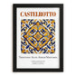 Castelrotto, Italy – Travel Poster, in sleek black frame