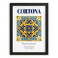 Cortona, Italy – Cityscape Wall Art, in sleek black frame