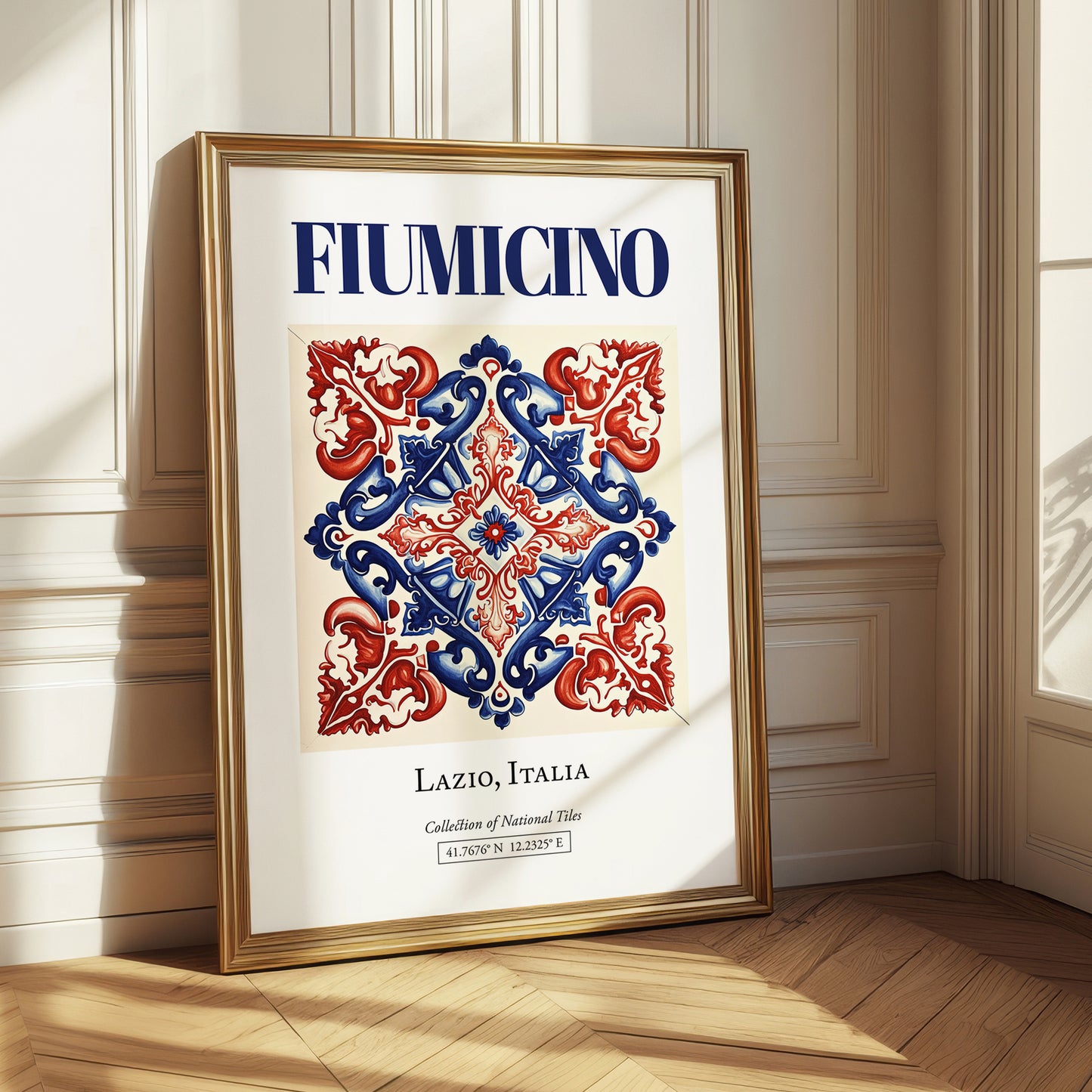 Fiumicino, Italy – Travel Wall Art, styled in a charming Paris street view