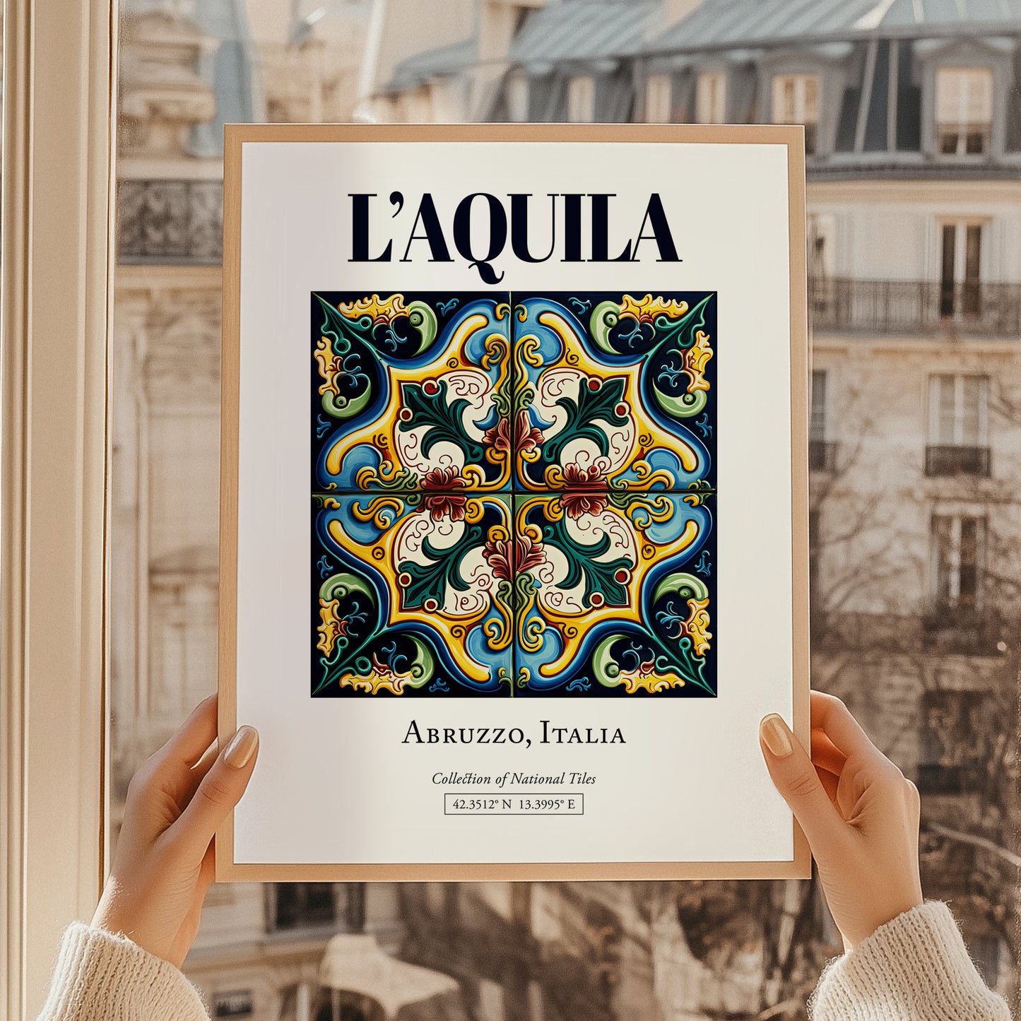 L'Aquila, Italy – Tourist Destination Poster
