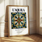 L'Aquila, Italy – Tourist Destination Poster, styled in a charming Paris street view