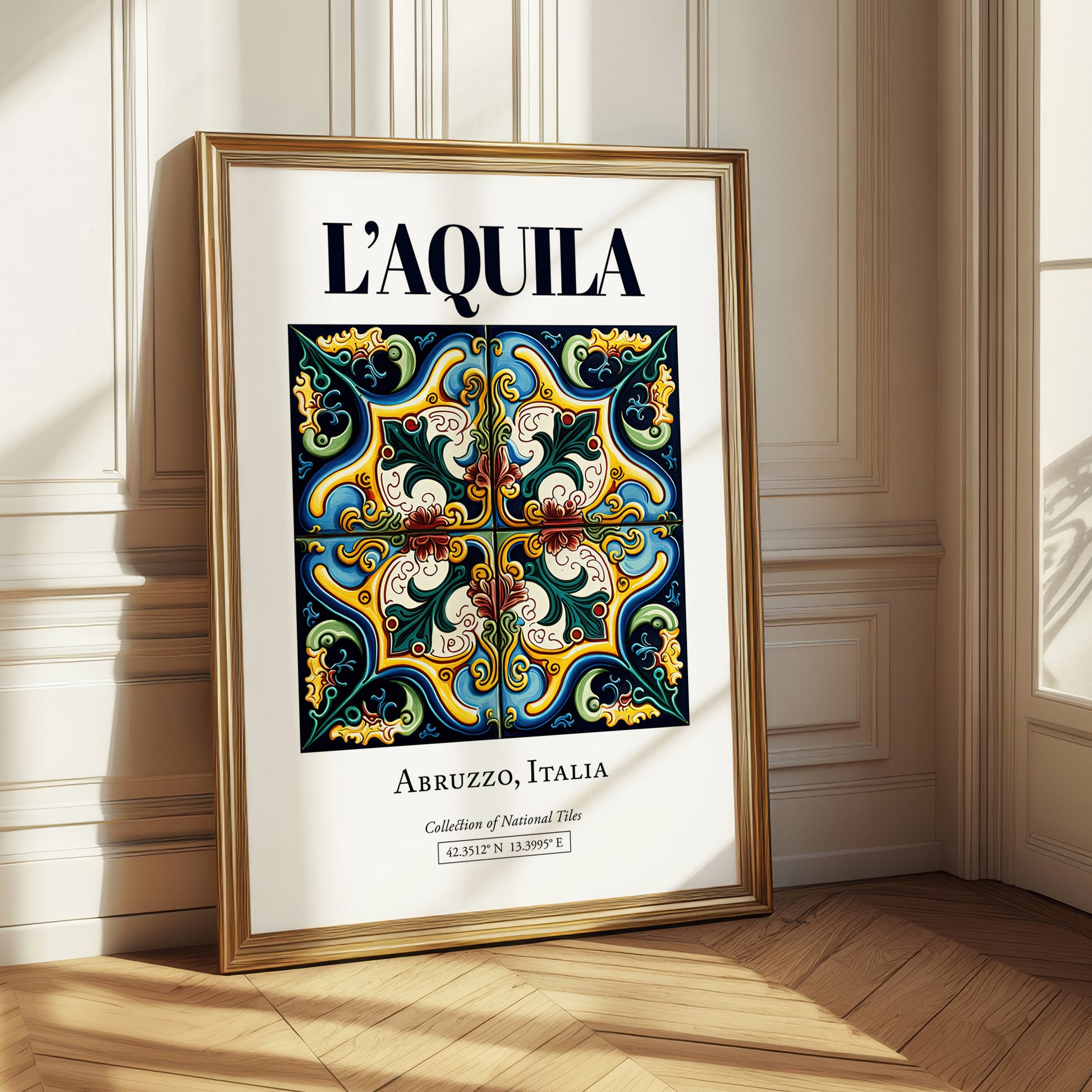 L'Aquila, Italy – Tourist Destination Poster, styled in a charming Paris street view
