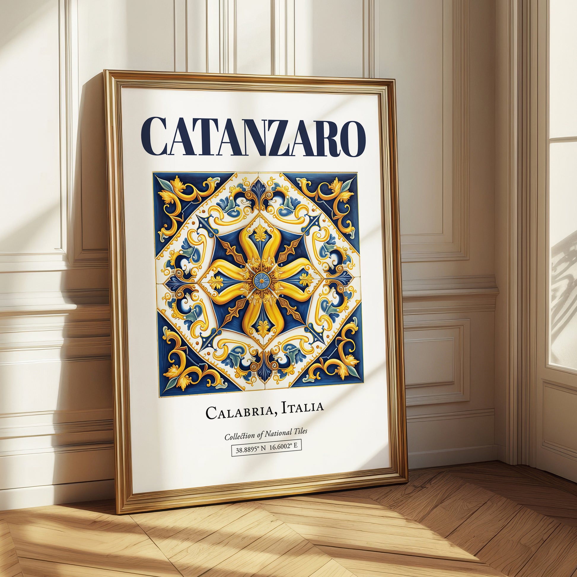 Catanzaro, Italy – Travel Wall Art, styled in a charming Paris street view