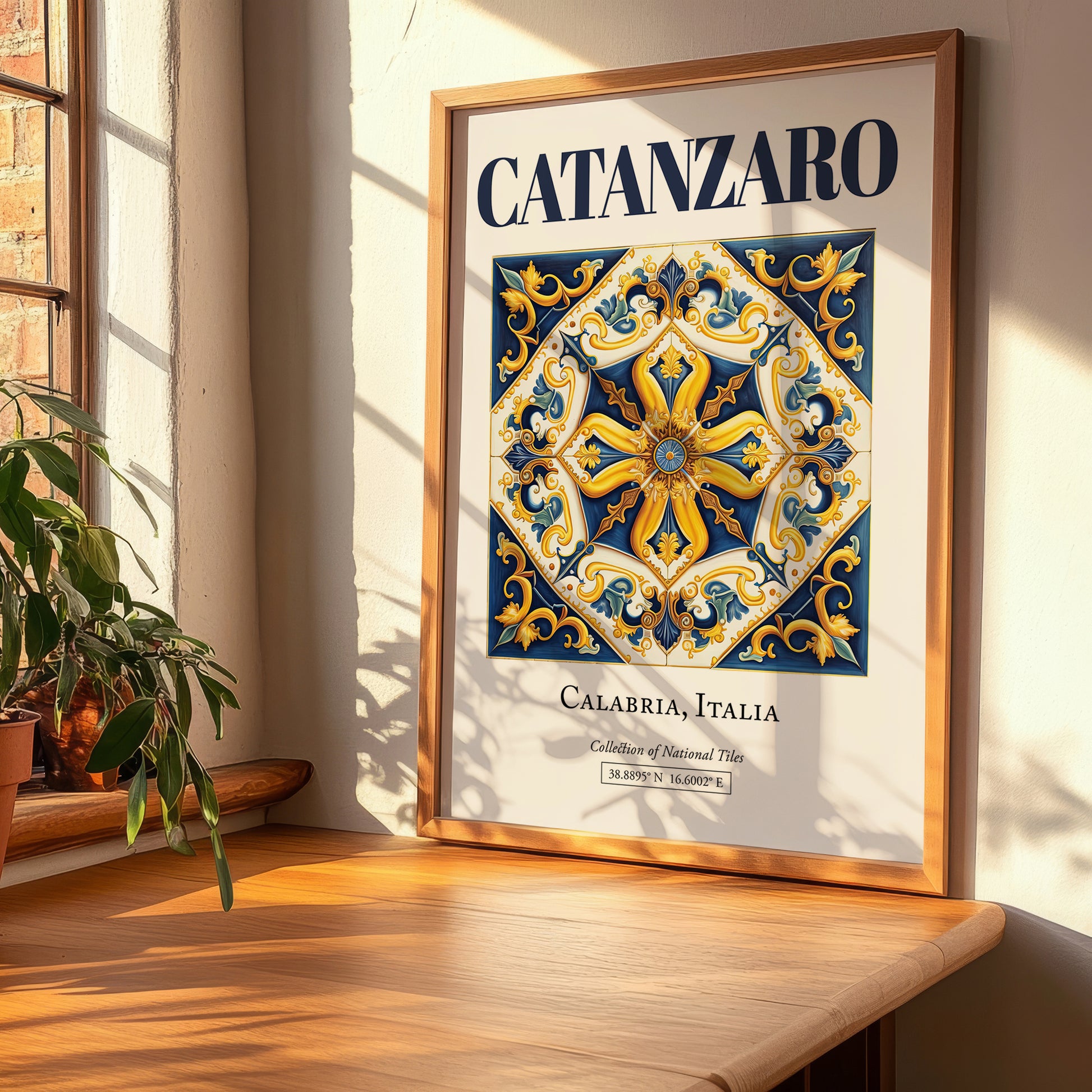 Catanzaro, Italy – Travel Wall Art, clean layout with no caption