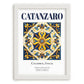 Catanzaro, Italy – Travel Wall Art, placed in minimal white frame