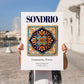 Sondrio, Italy – Travel Poster, no-text version framed in wood