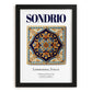 Sondrio, Italy – Travel Poster, in sleek black frame