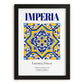 Imperia, Italy – Travel Wall Art, in sleek black frame