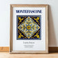 Montefiascone, Italy – Travel Wall Art, in wooden frame leaning on the floor