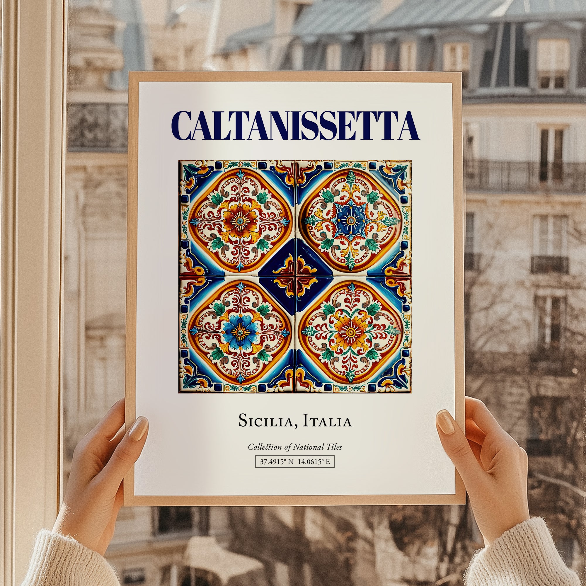 Caltanissetta, Italy – Illustrated Travel Poster