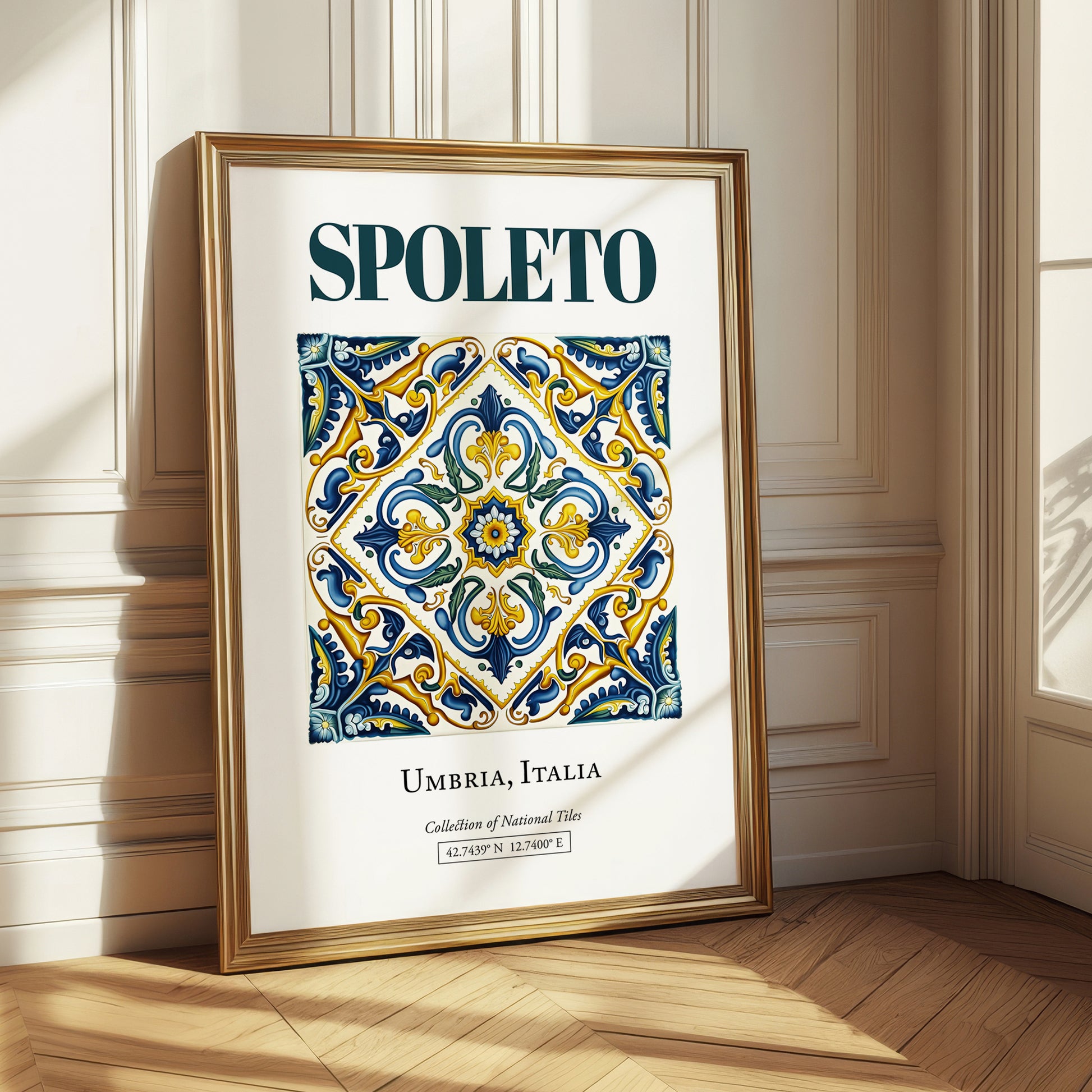 Spoleto, Italy – Away From Home Poster, styled in a charming Paris street view