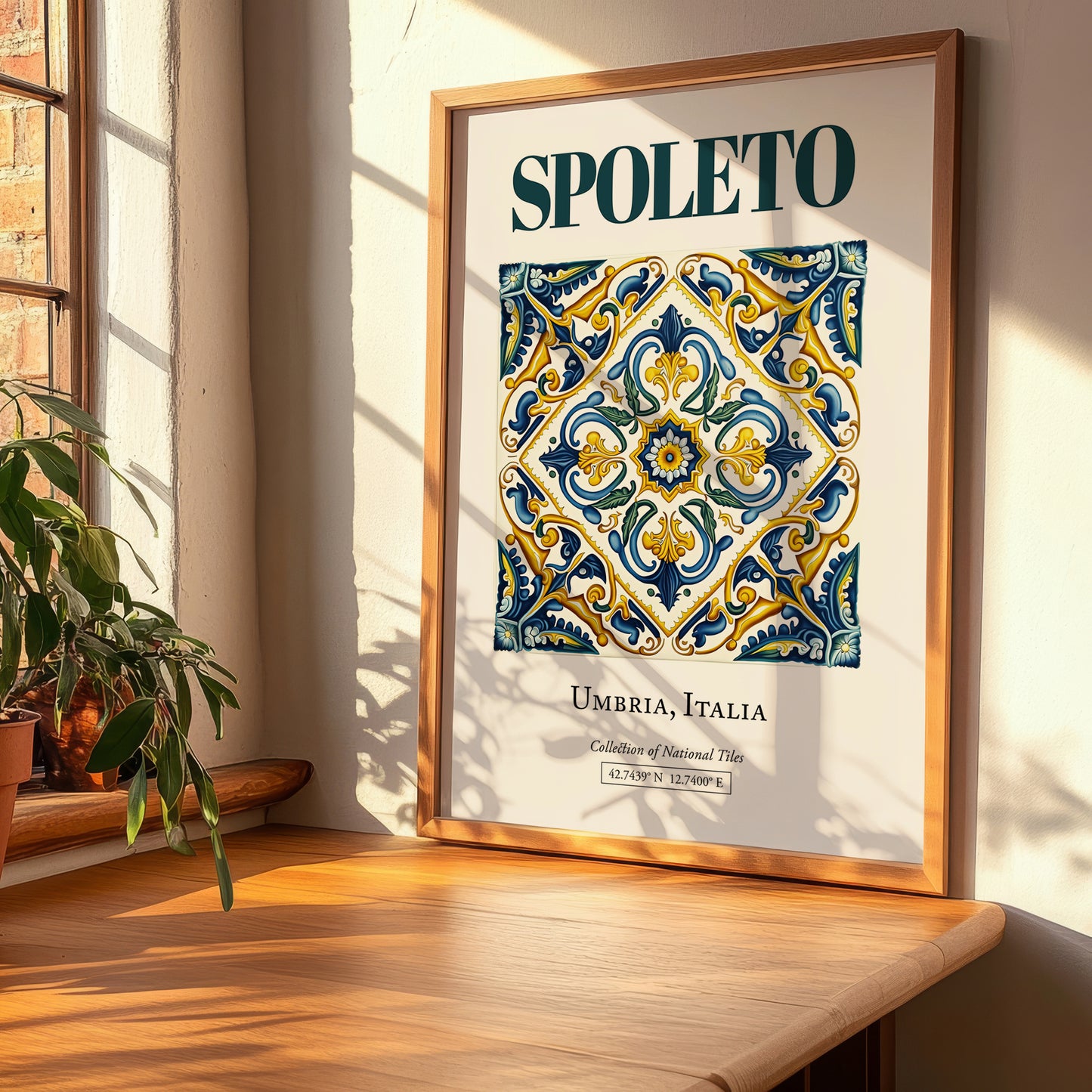 Spoleto, Italy – Away From Home Poster, clean layout with no caption