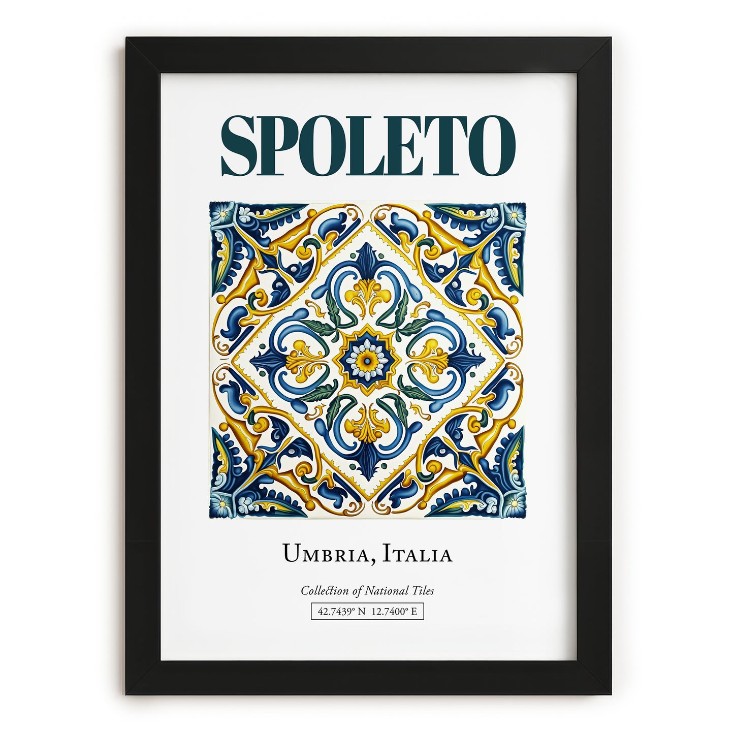 Spoleto, Italy – Away From Home Poster, in sleek black frame