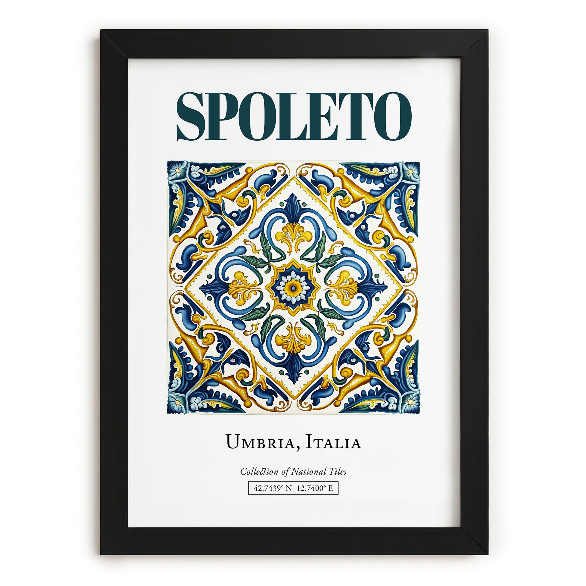 Spoleto, Italy – Away From Home Poster, in sleek black frame