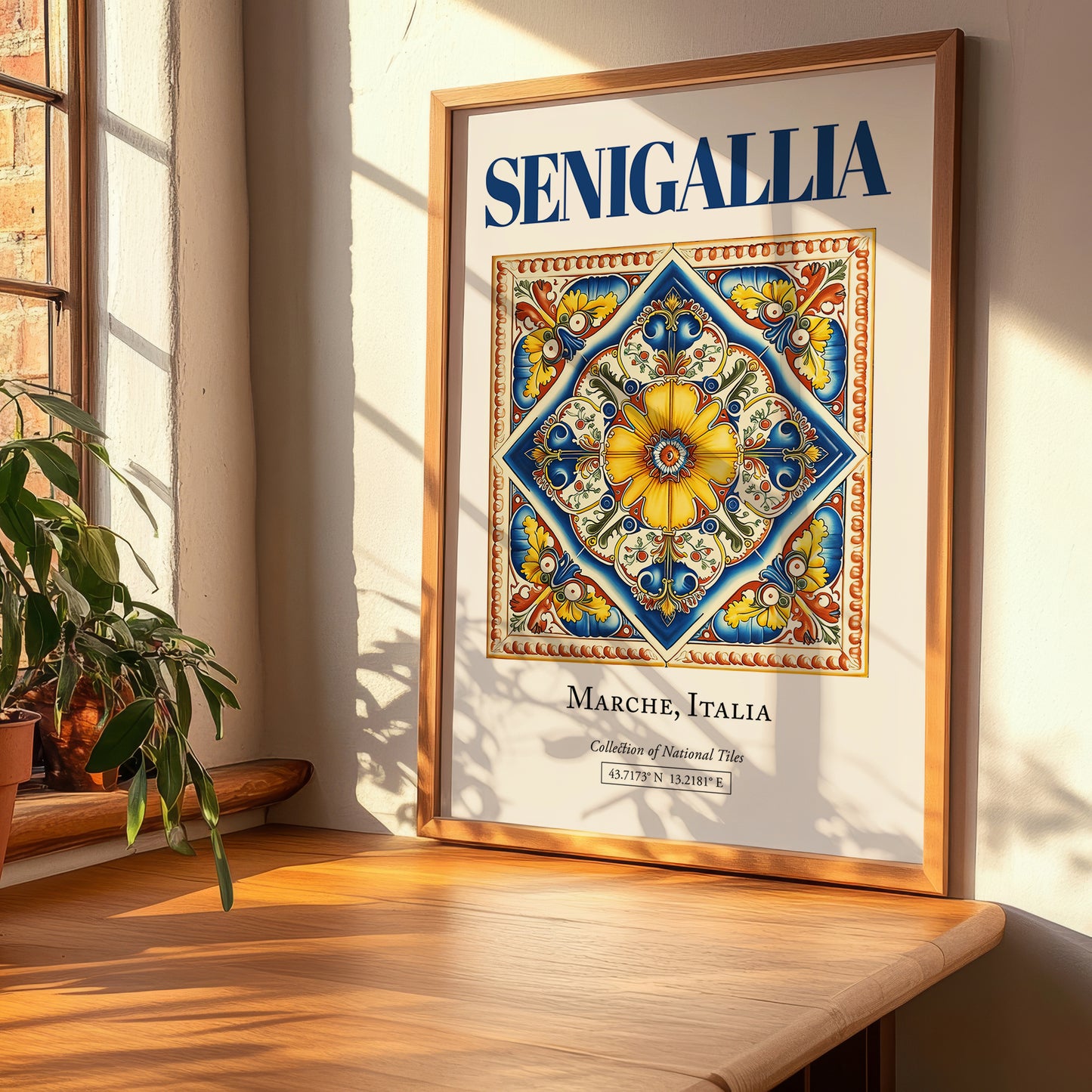 Senigallia, Italy – Tourist Destination Poster, clean layout with no caption