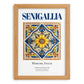 Senigallia, Italy – Tourist Destination Poster, set in oak frame