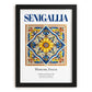 Senigallia, Italy – Tourist Destination Poster, in sleek black frame