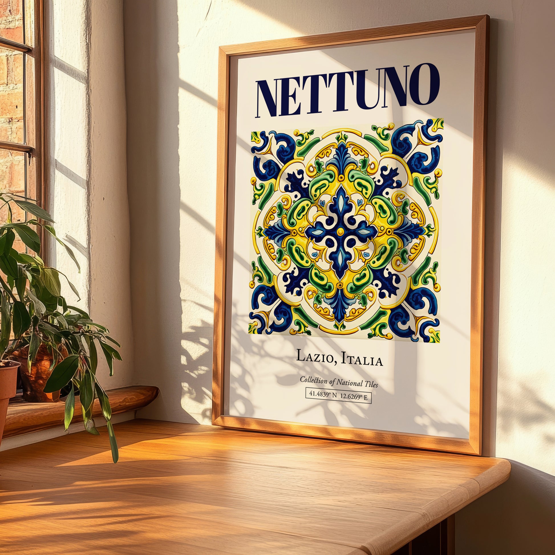 Nettuno, Italy – World Heritage Travel Poster, clean layout with no caption
