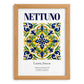 Nettuno, Italy – World Heritage Travel Poster, set in oak frame