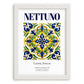 Nettuno, Italy – World Heritage Travel Poster, placed in minimal white frame
