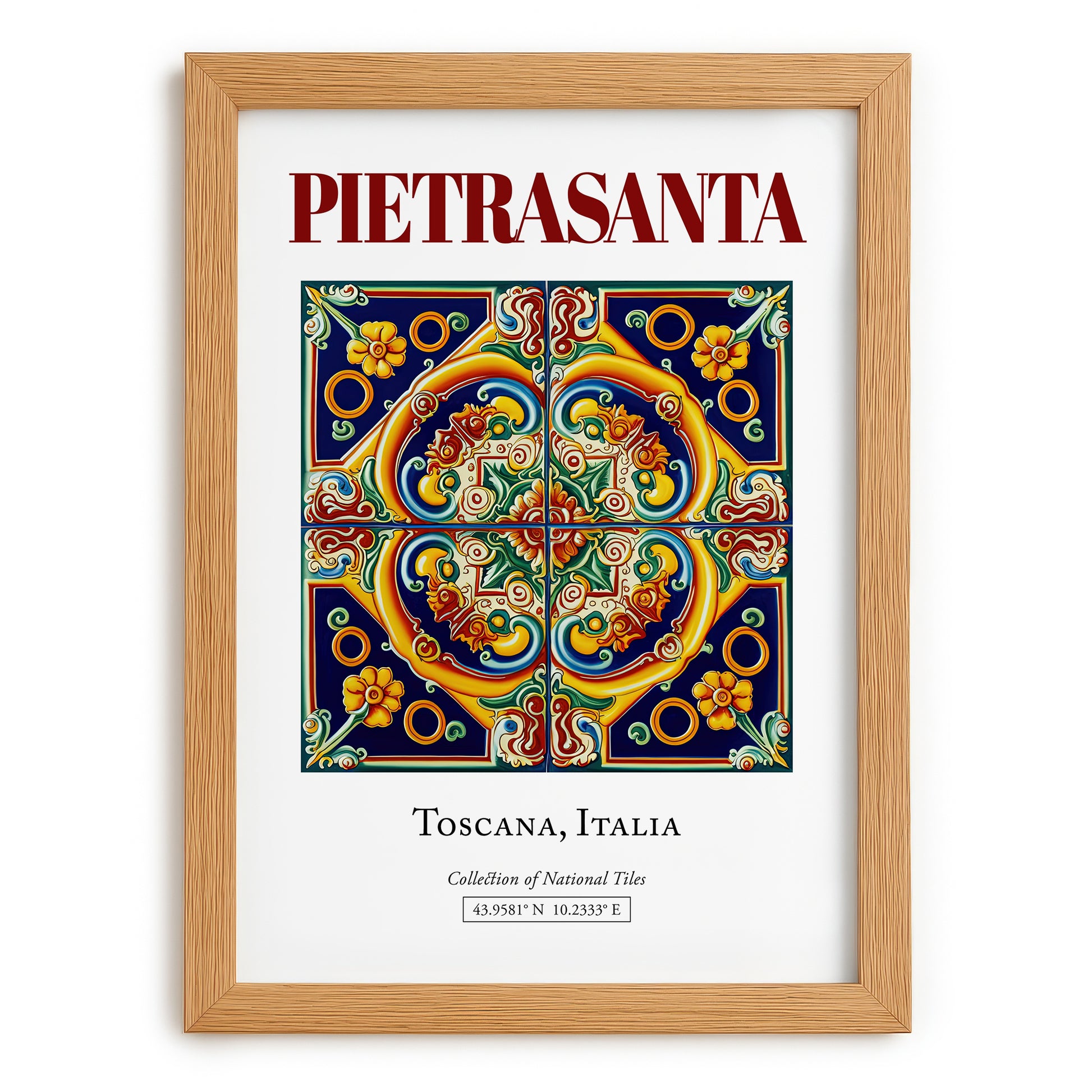 Pietrasanta, Italy – Travel Wall Art, set in oak frame