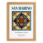 San Marino, Italy – Country Culture Poster, set in oak frame