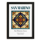 San Marino, Italy – Country Culture Poster, in sleek black frame