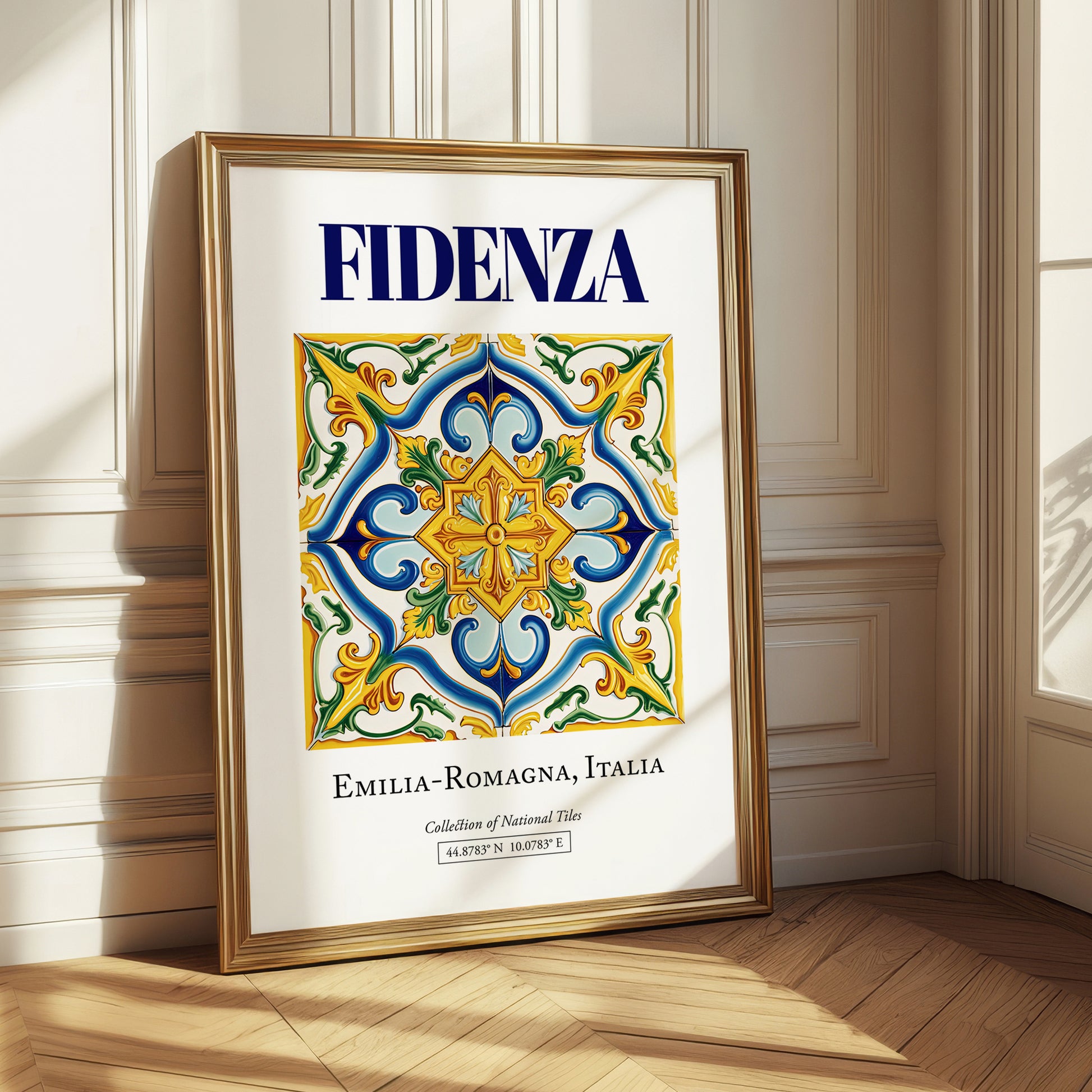 Fidenza, Italy – Travel Print, styled in a charming Paris street view