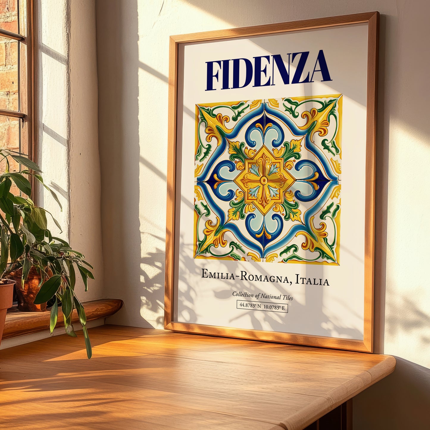 Fidenza, Italy – Travel Print, clean layout with no caption