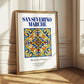 San Severino Marche, Italy – Illustrated Travel Poster, styled in a charming Paris street view