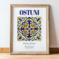 Ostuni, Italy – Travel Wall Decor, in wooden frame leaning on the floor