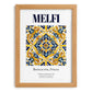 Melfi, Italy – Vintage Travel Poster, set in oak frame