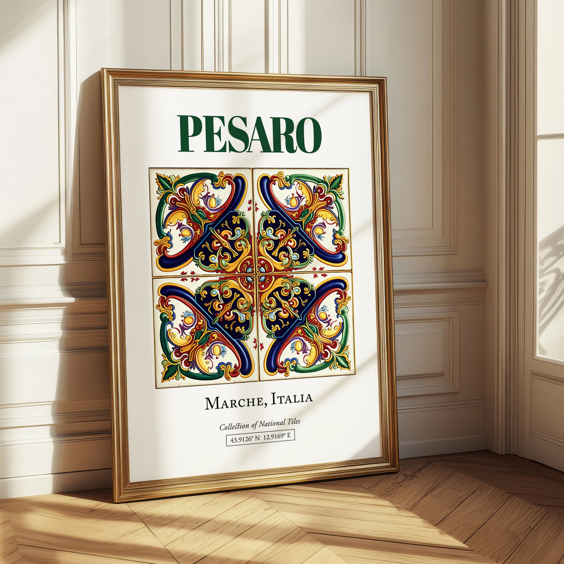 Pesaro, Italy – Travel Print, styled in a charming Paris street view