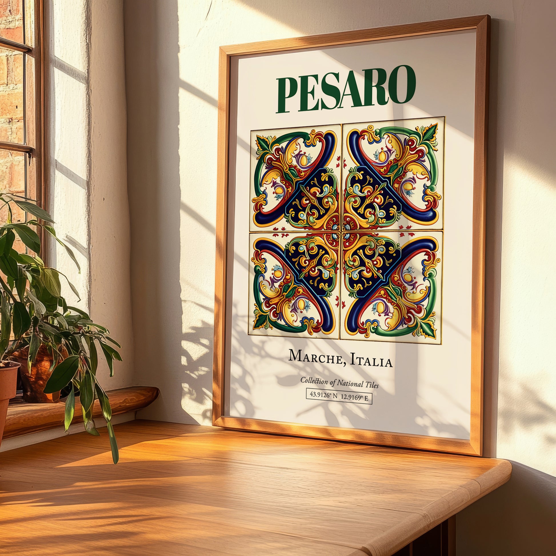 Pesaro, Italy – Travel Print, clean layout with no caption