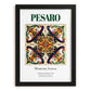 Pesaro, Italy – Travel Print, in sleek black frame