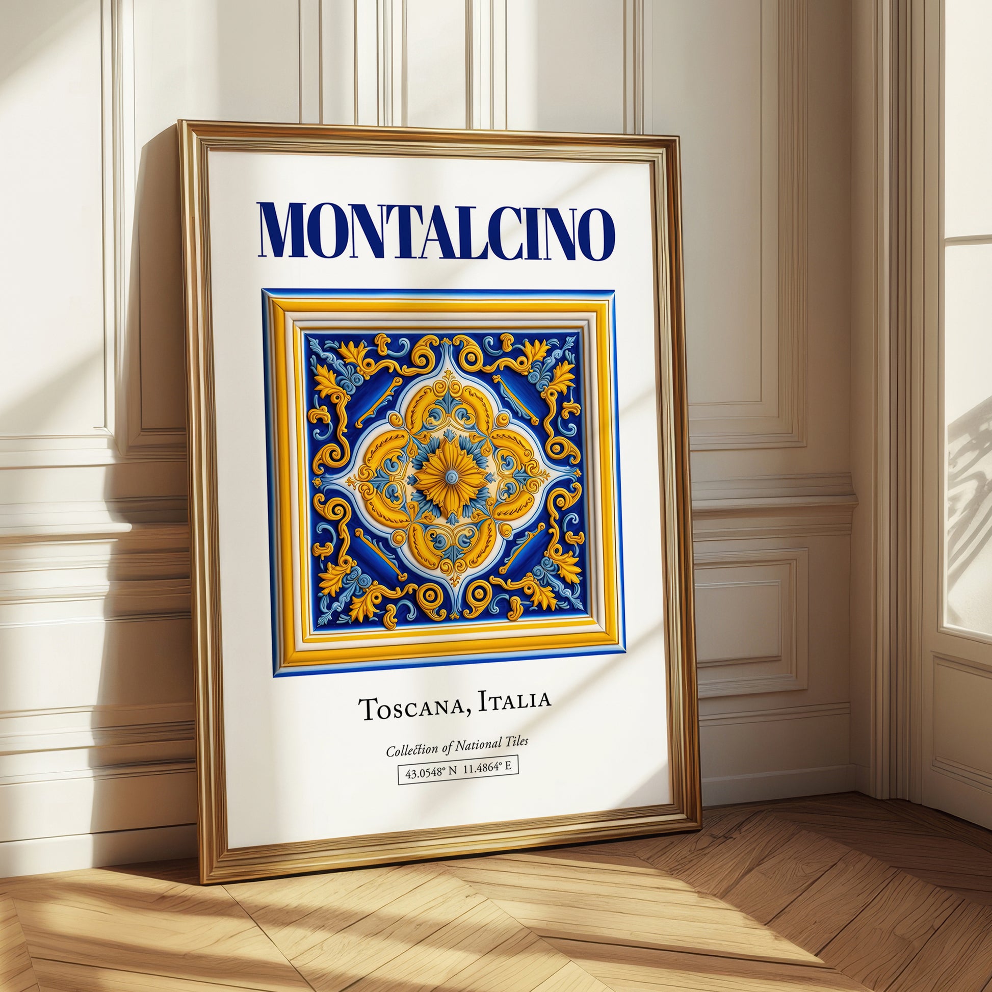 Montalcino, Italy – Travel Wall Art, styled in a charming Paris street view
