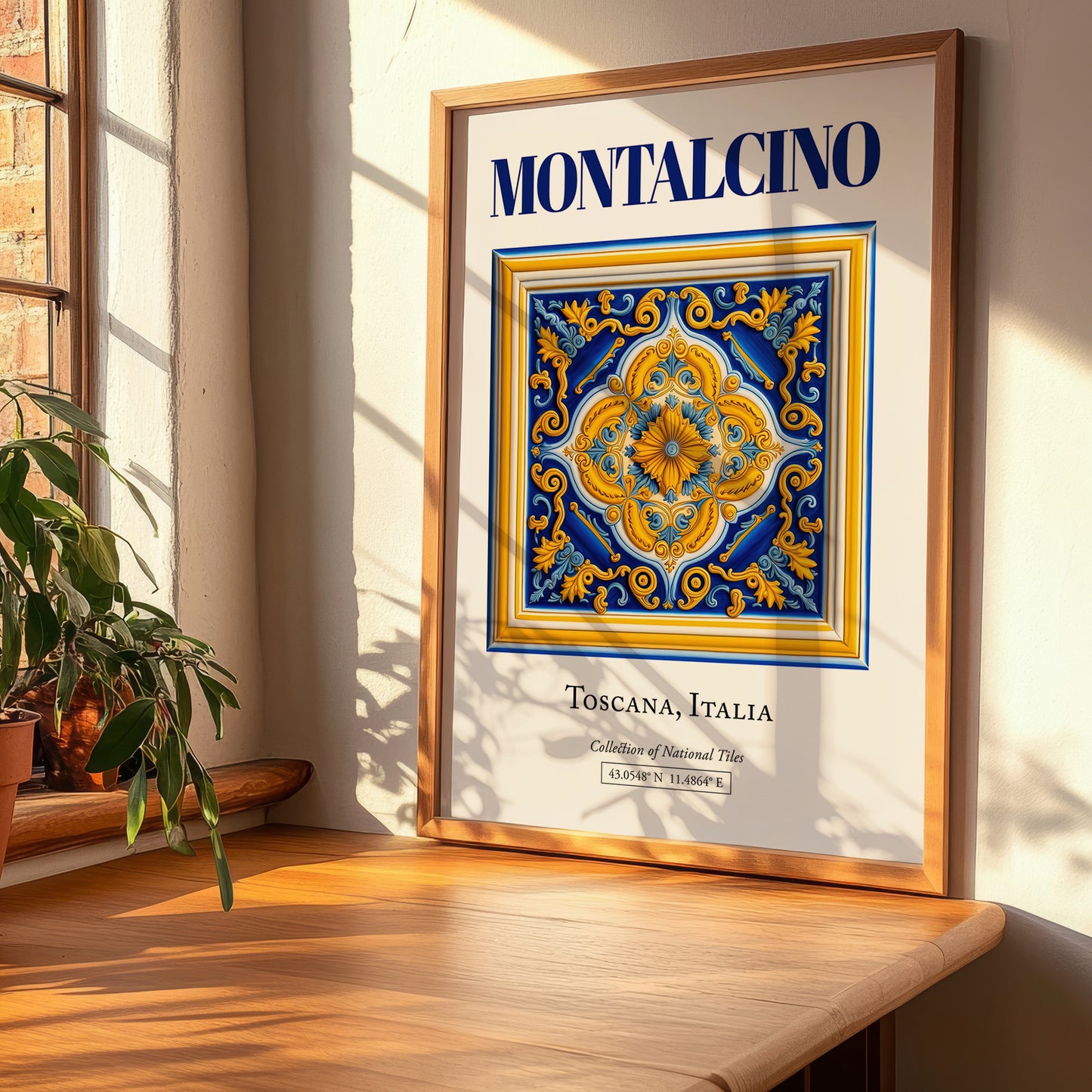 Montalcino, Italy – Travel Wall Art, clean layout with no caption