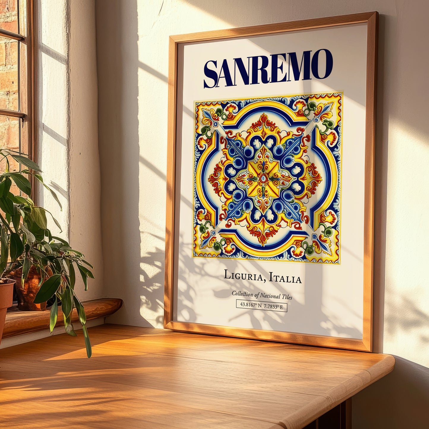 Sanremo, Italy – Travel Wall Art, clean layout with no caption