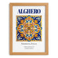 Alghero, Italy – Travel Poster, set in oak frame