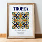 Tropea, Italy – Travel Wall Art, in wooden frame leaning on the floor