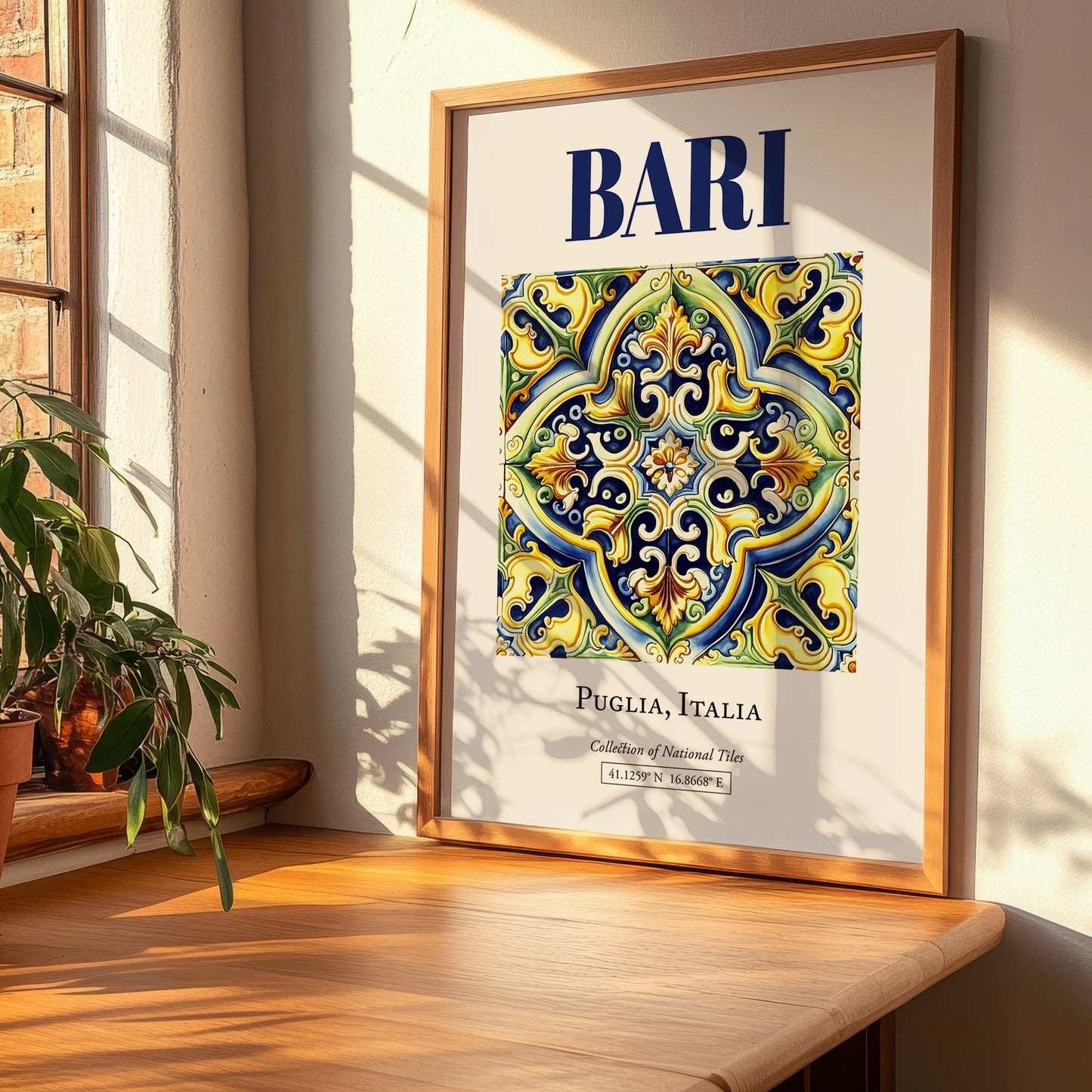 Bari, Italy – Travel Wall Art, clean layout with no caption
