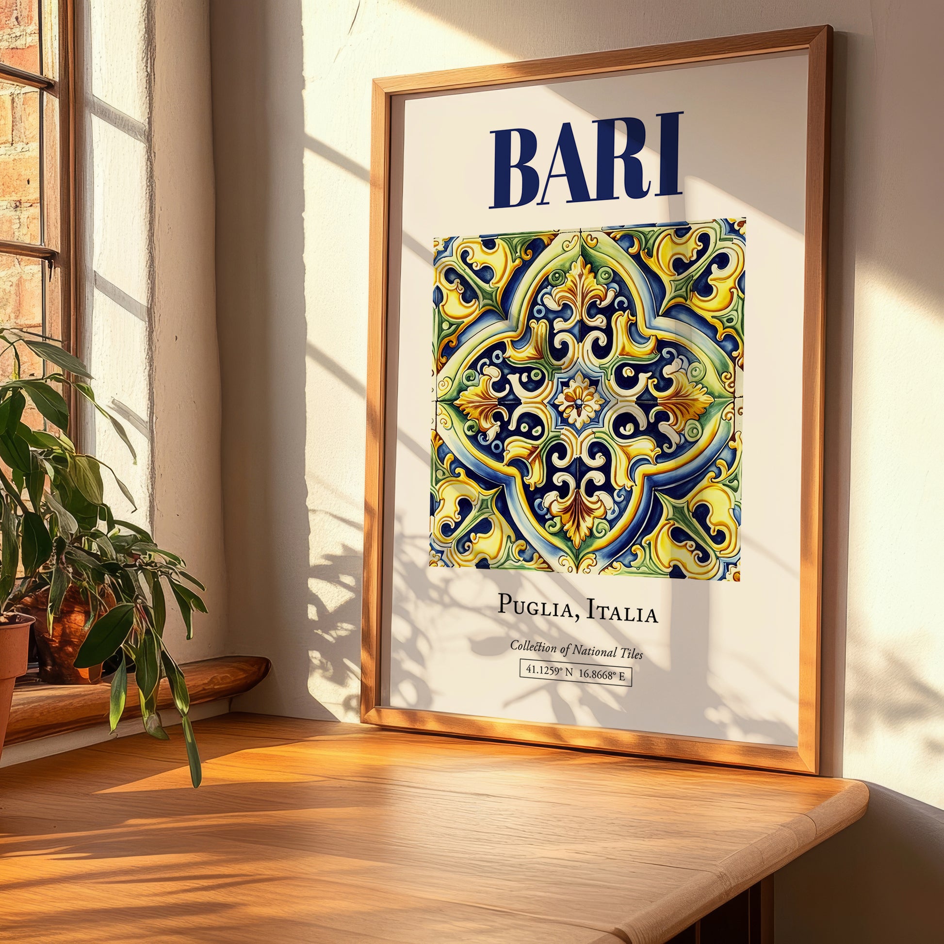 Bari, Italy – Travel Wall Art, clean layout with no caption