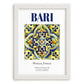 Bari, Italy – Travel Wall Art, placed in minimal white frame