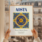 Aosta, Italy – Travel Poster