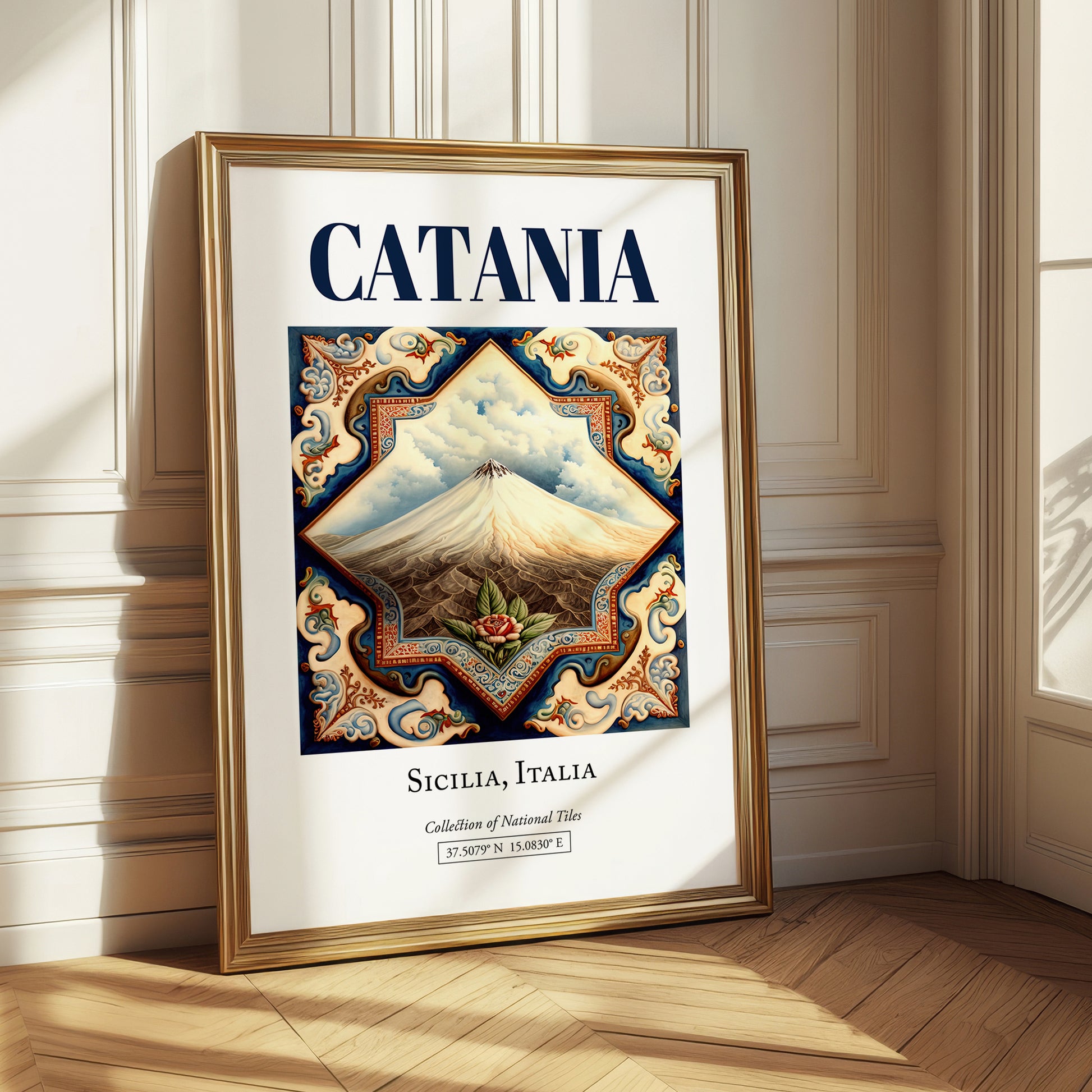 Catania, Italy – Travel Print, styled in a charming Paris street view
