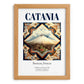 Catania, Italy – Travel Print, set in oak frame